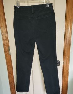 Gloria Vanderbilt black denim classic 5 pocket jeans sz 10P